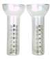 Preview: 2er Set Garten Ersatzglas Kelch für Regenmesser ca. Ø 4,5 cm x 17,5 cm